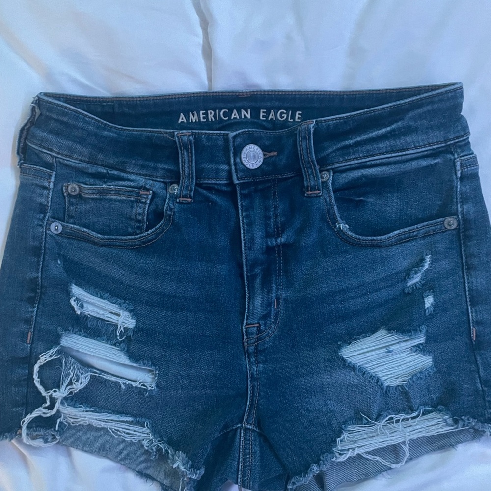 American Eagle Distressed Jean Shorts